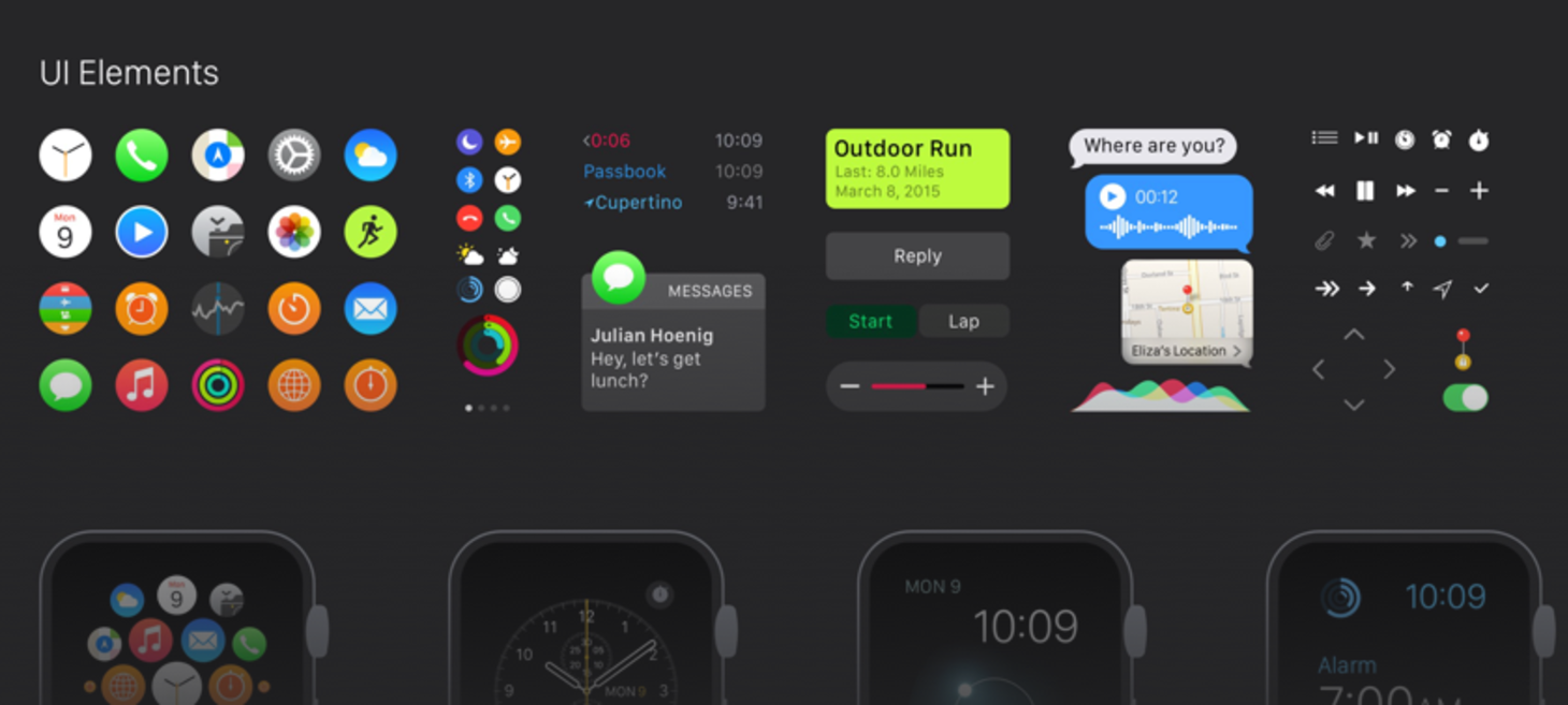 Apple Watch GUI Kit