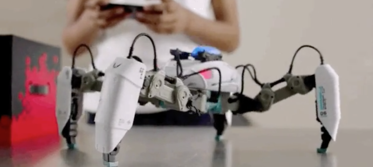 MekaMon is an AR robot that you control using your smartphone