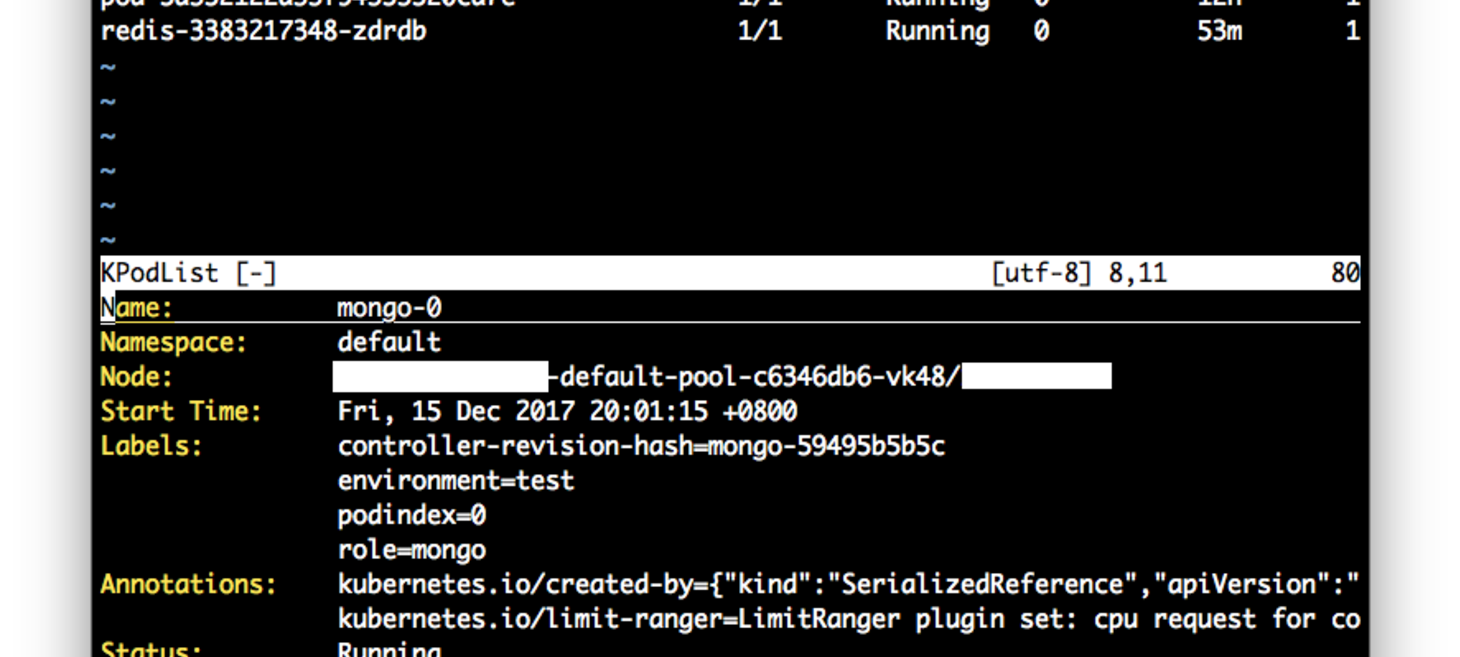 超好用的 Kubernetes Console tool - c9s/Vikube.vim