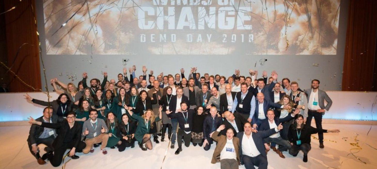 Startupbootcamp's fintech and cybersecurity startups exhibit in Demo Day