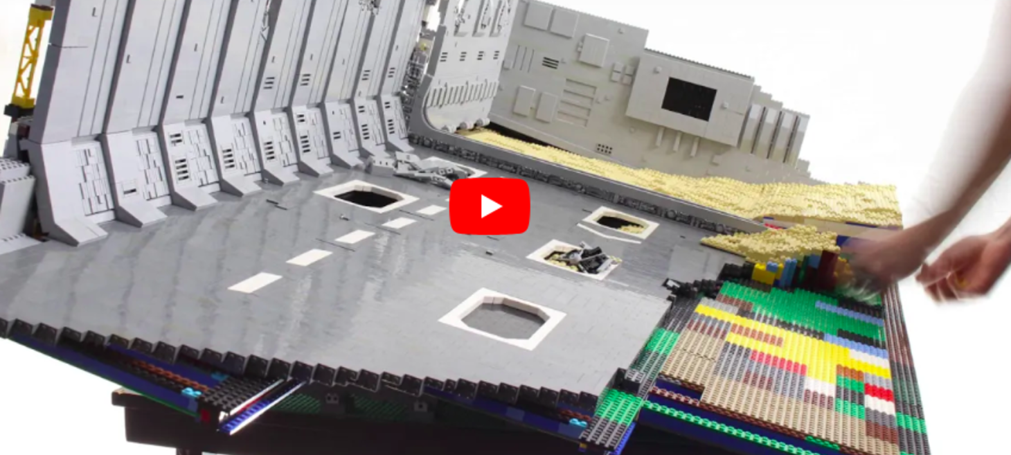 Watch this mesmerizing timelapse of a LEGO 'Star Wars' creation