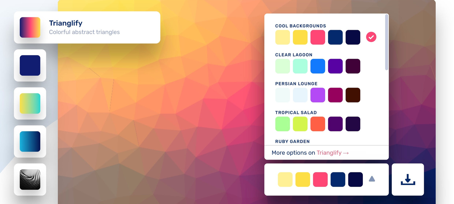 Cool Backgrounds - A tool to create fast, one-of-a-kind hero images for blogs & websites
