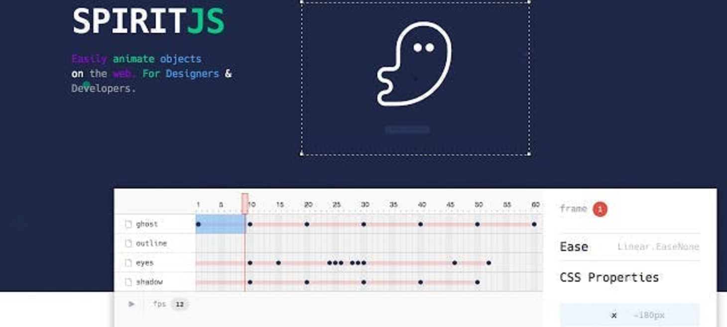 The animation tool for the web - Spirit