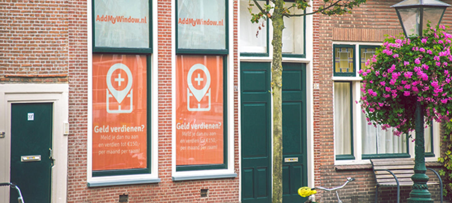 Haagse startup maakt van ramen reclameborden