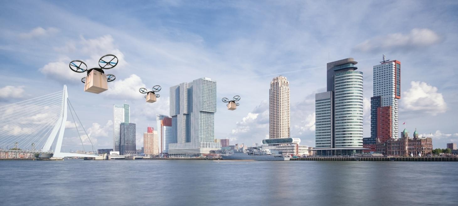 This Dutch startup uses blockchains, drones and droids to transport and deliver packages