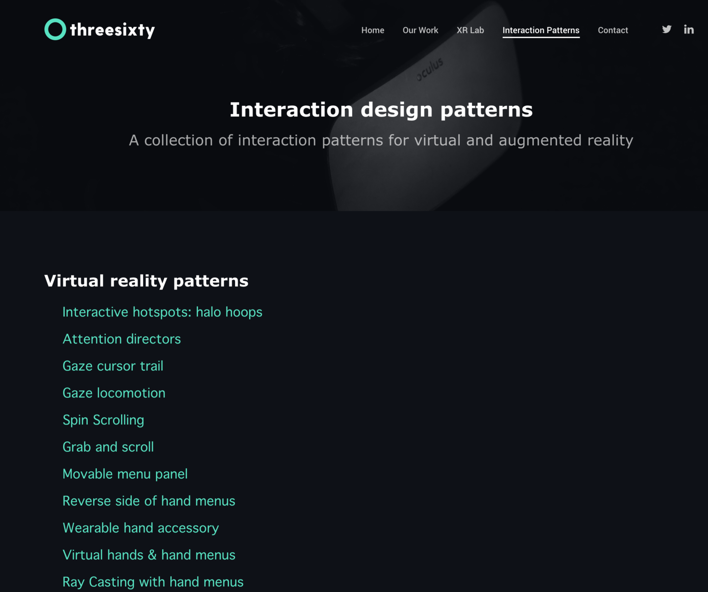 Interaction Library by Threesixty