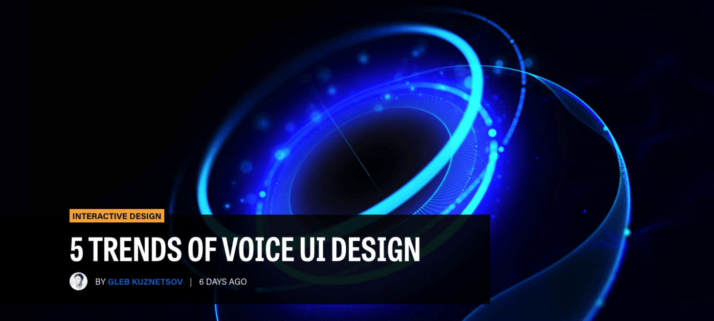 5 Trends of Voice UI Design