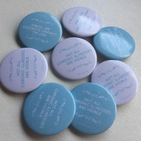 "Not All Chronic Illnesses Are Visible" Support Pin