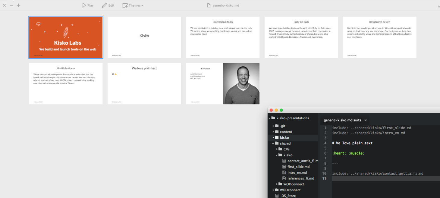 Kisko Suits - How we create presentations
