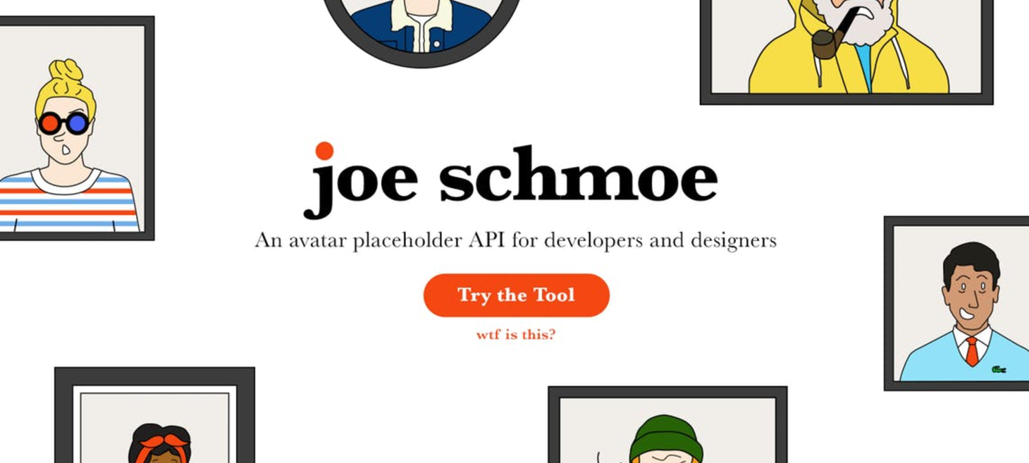 An illustrated avatar collection for developers & designers - Joe Schmoe