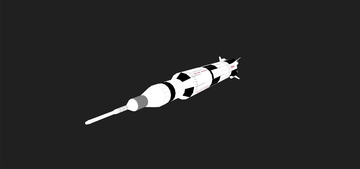 NASA Saturn V Rocket animated in 3D using only CSS