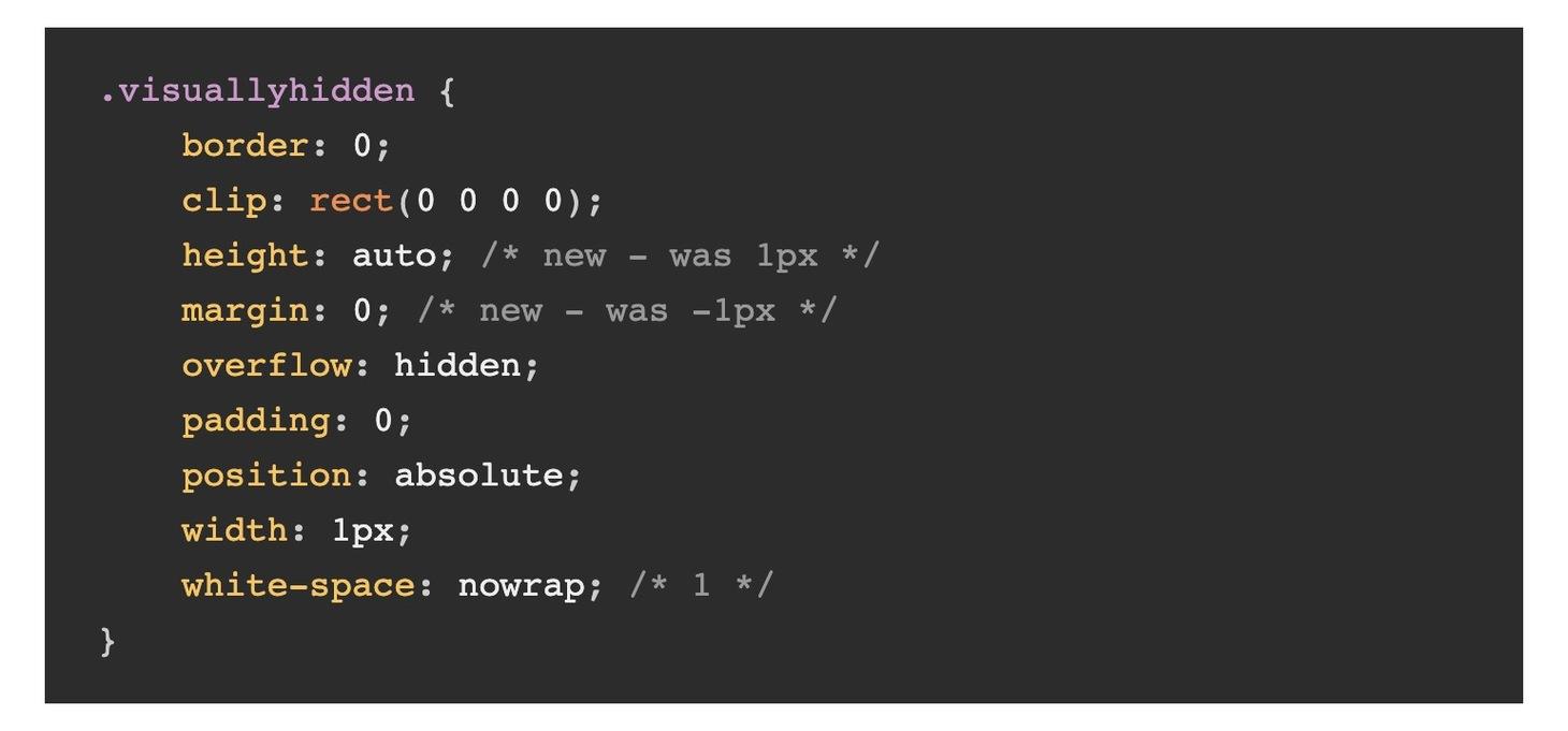 A new (and easy) way to hide content accessibly