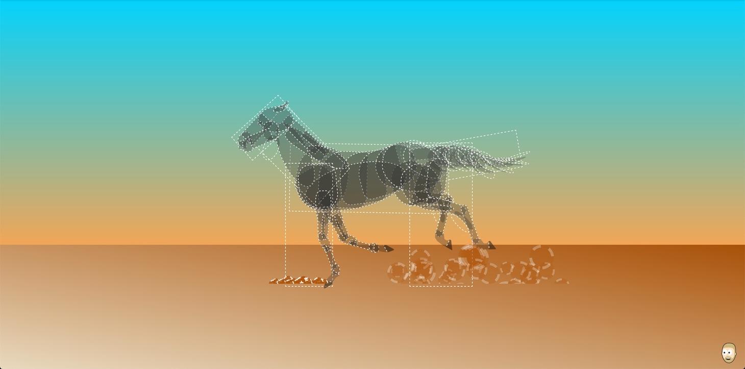 CSS only running horse