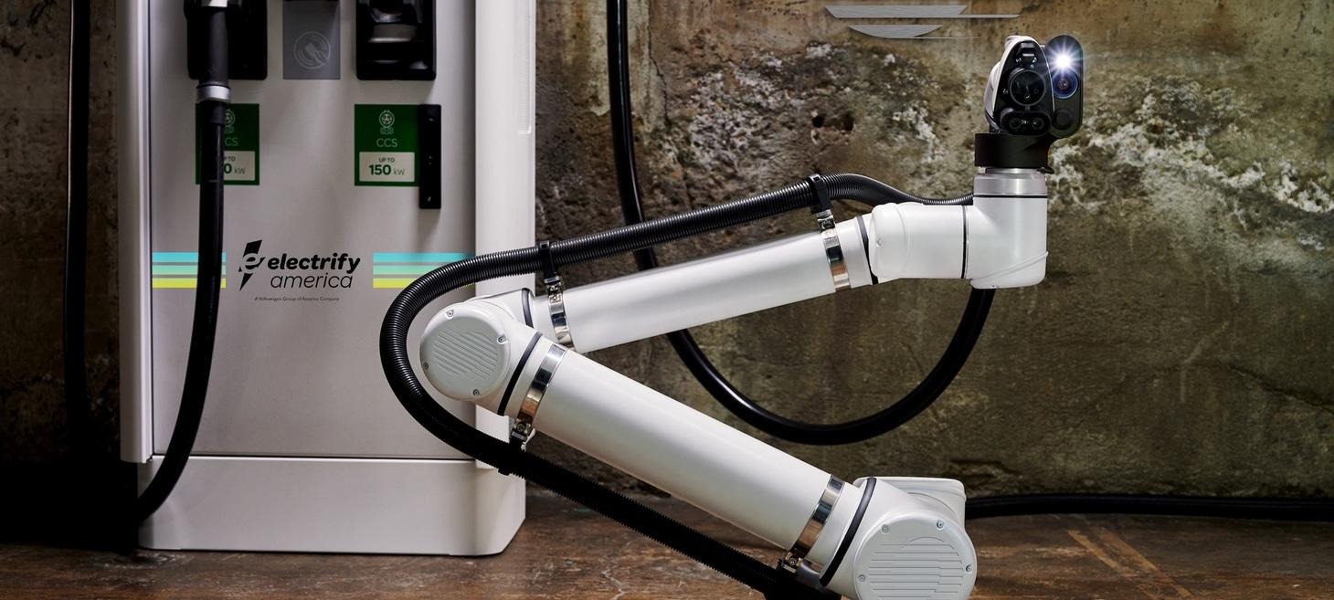 Robotic charging for self-driving vehicles