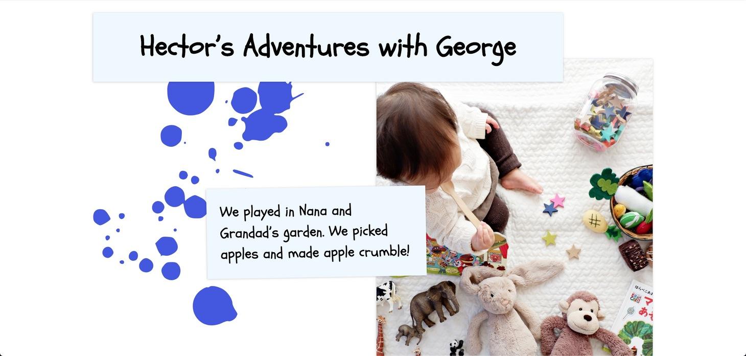 Recreating my child’s pre-school scrapbook with CSS Grid