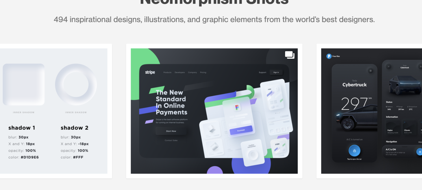 Neomorphism design