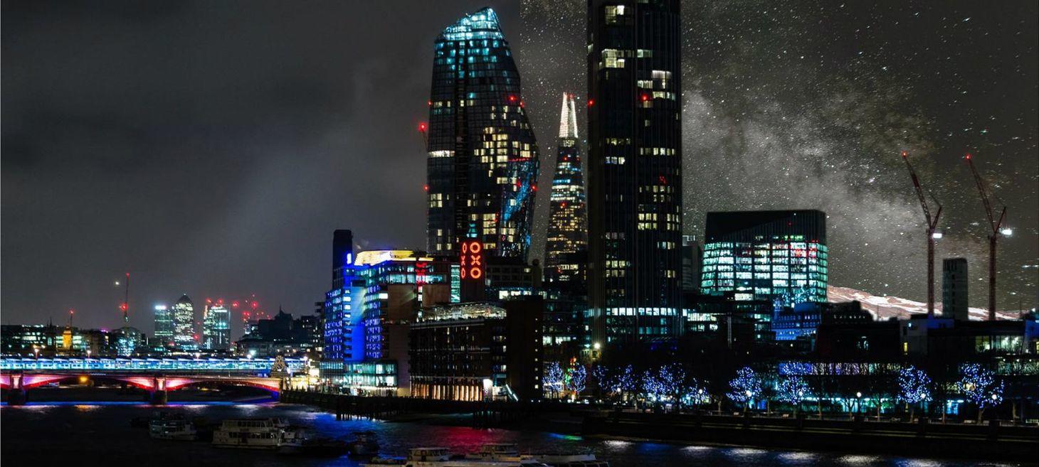 Cityscapes as you've never seen them - with light pollution removed