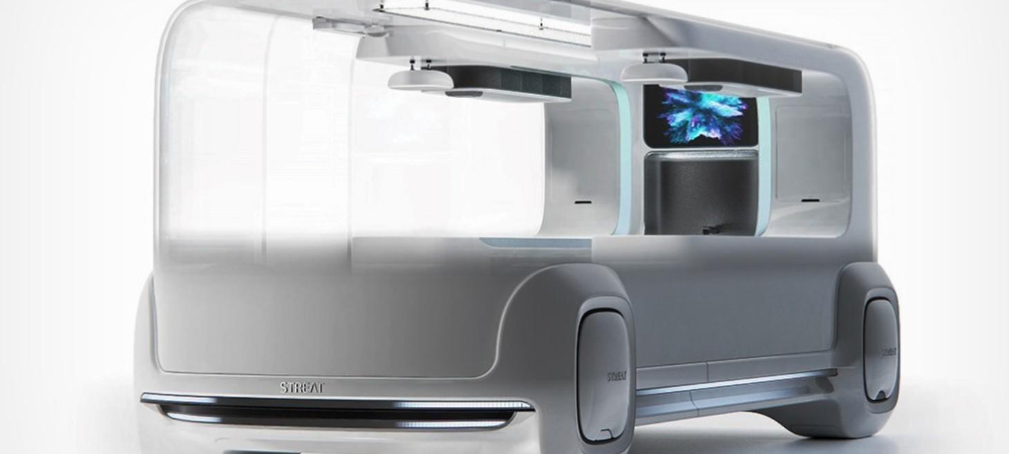 Self-driving restaurant-on-wheels
