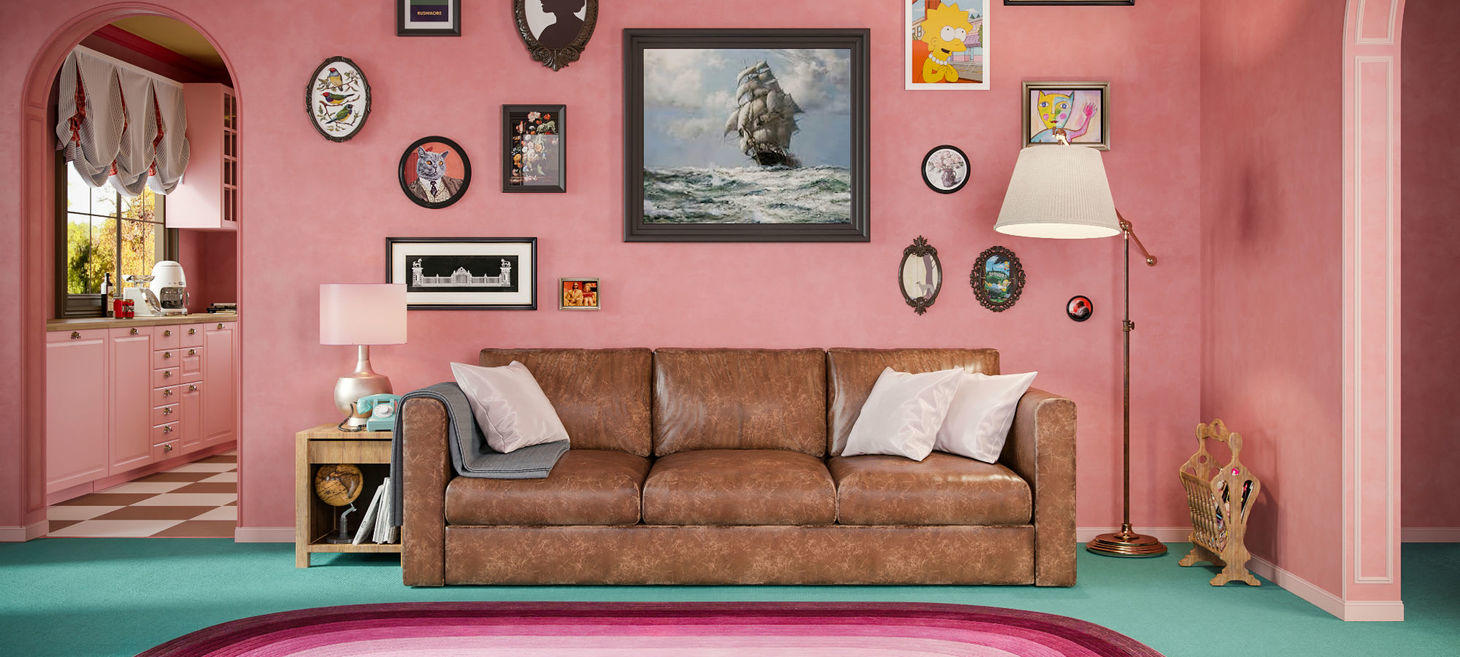 'The Simpsons' locations get Wes Anderson-style makeover