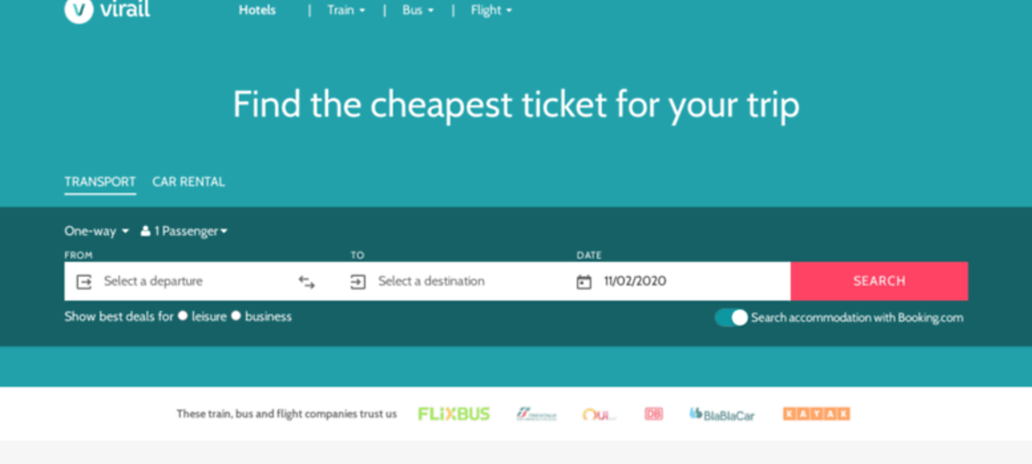 Virail | Find cheap tickets online: timetables and prices
