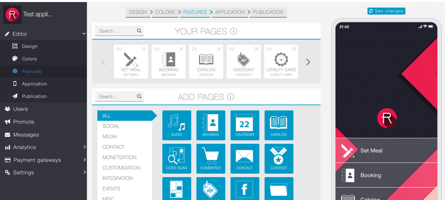 Gappsy | Drag & Drop Mobile App Builder Software