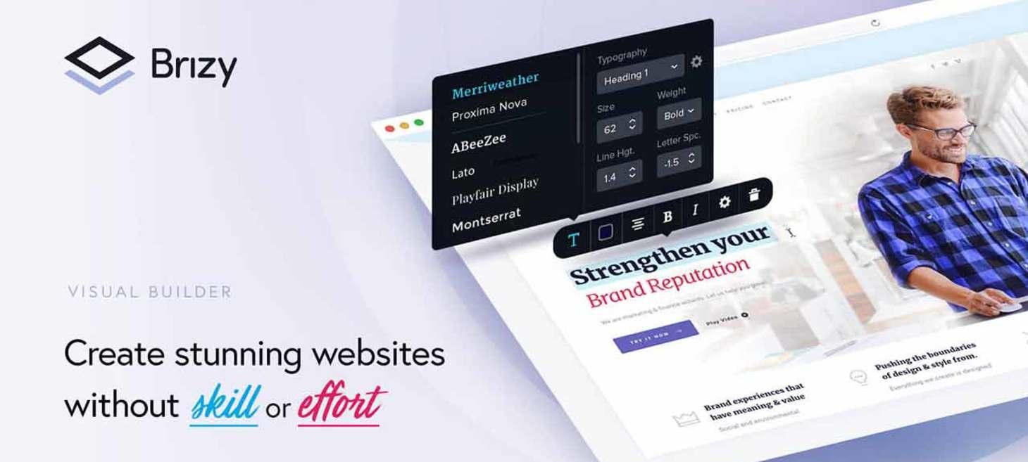 Brizy | Easiest WordPress and Cloud Platform Website Builder