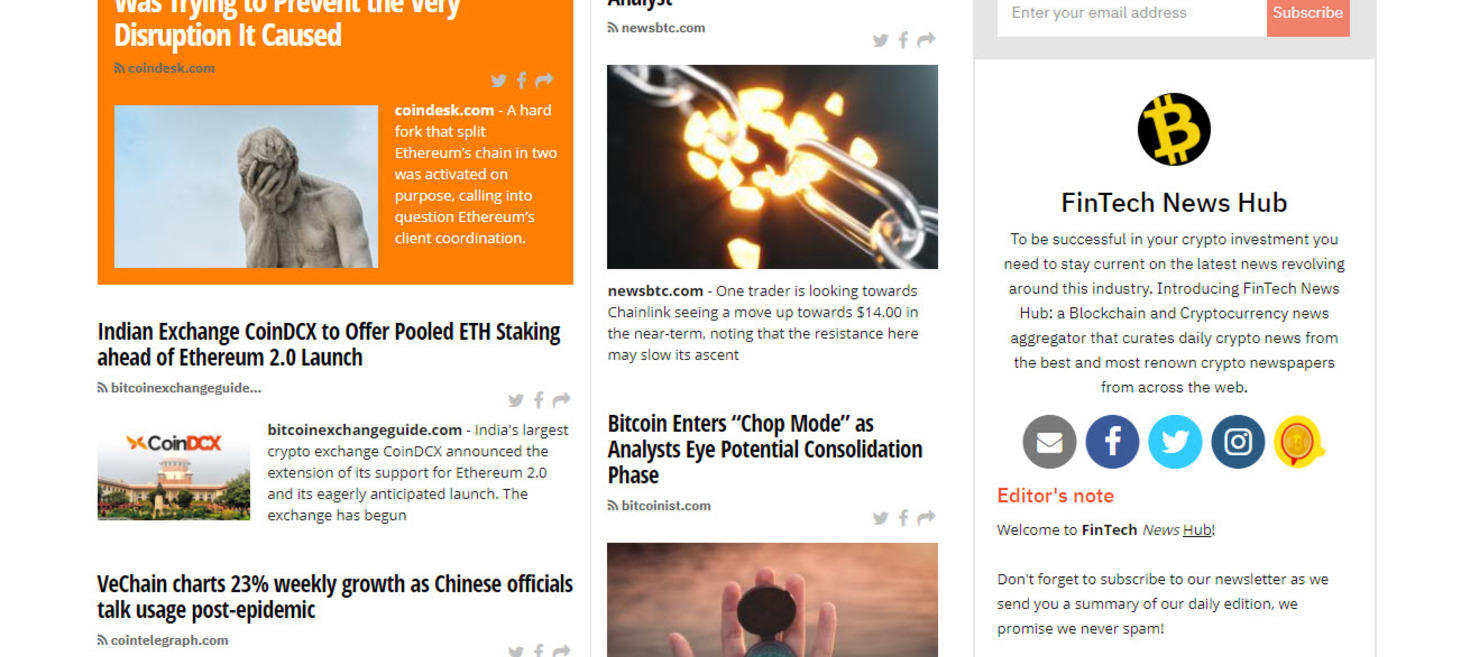 FinTech News Hub | Crypto and Blockchain Daily News