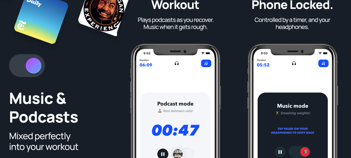 Shift | Workout with podcasts and music