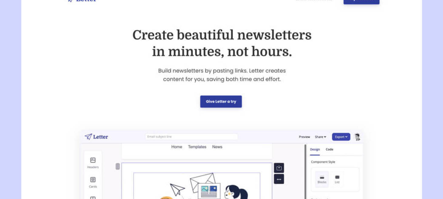 Letter | Email for Designers