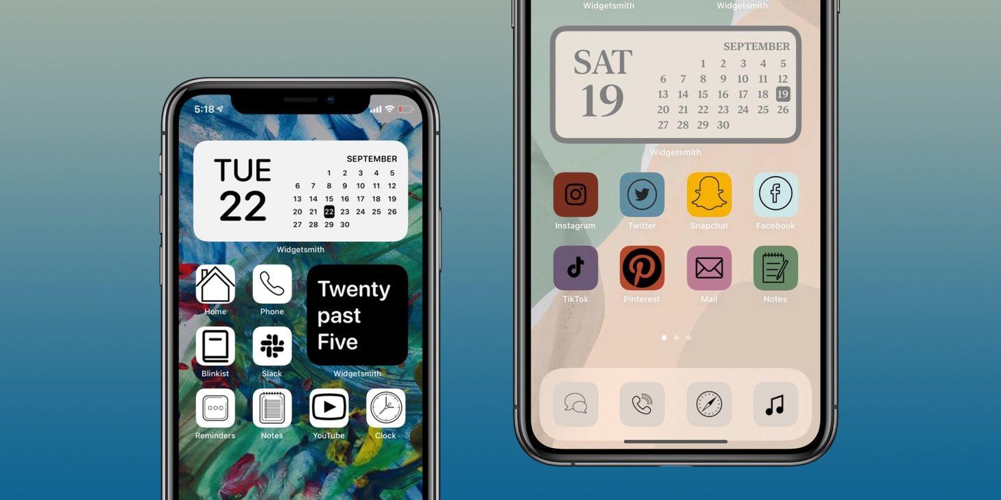 Customizing iPhone home screens is trending