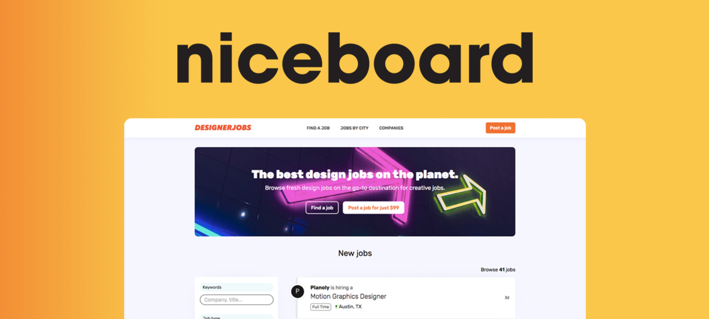 niceboard | Modern & Simple Job Board Software
