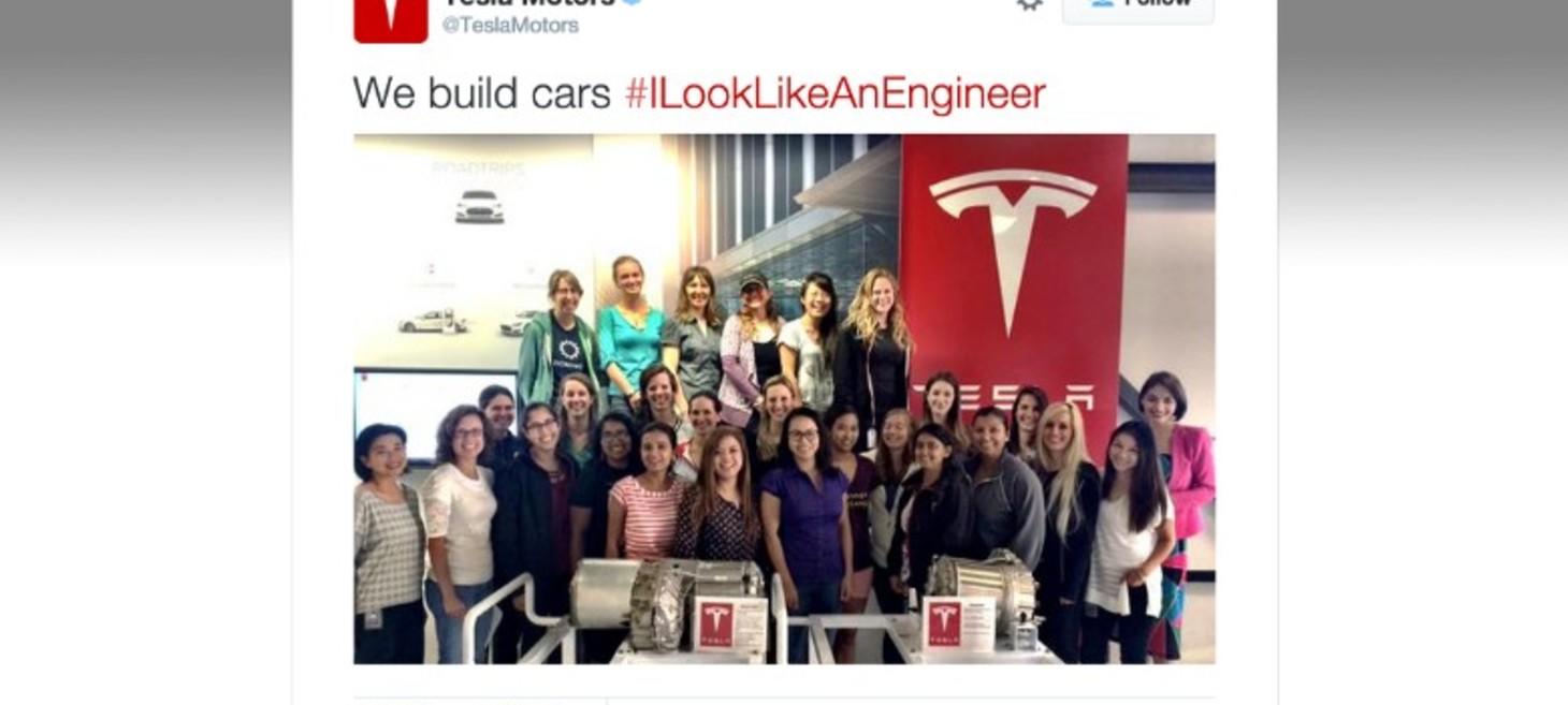 Tesla's female engineers say #ILookLikeAnEngineer