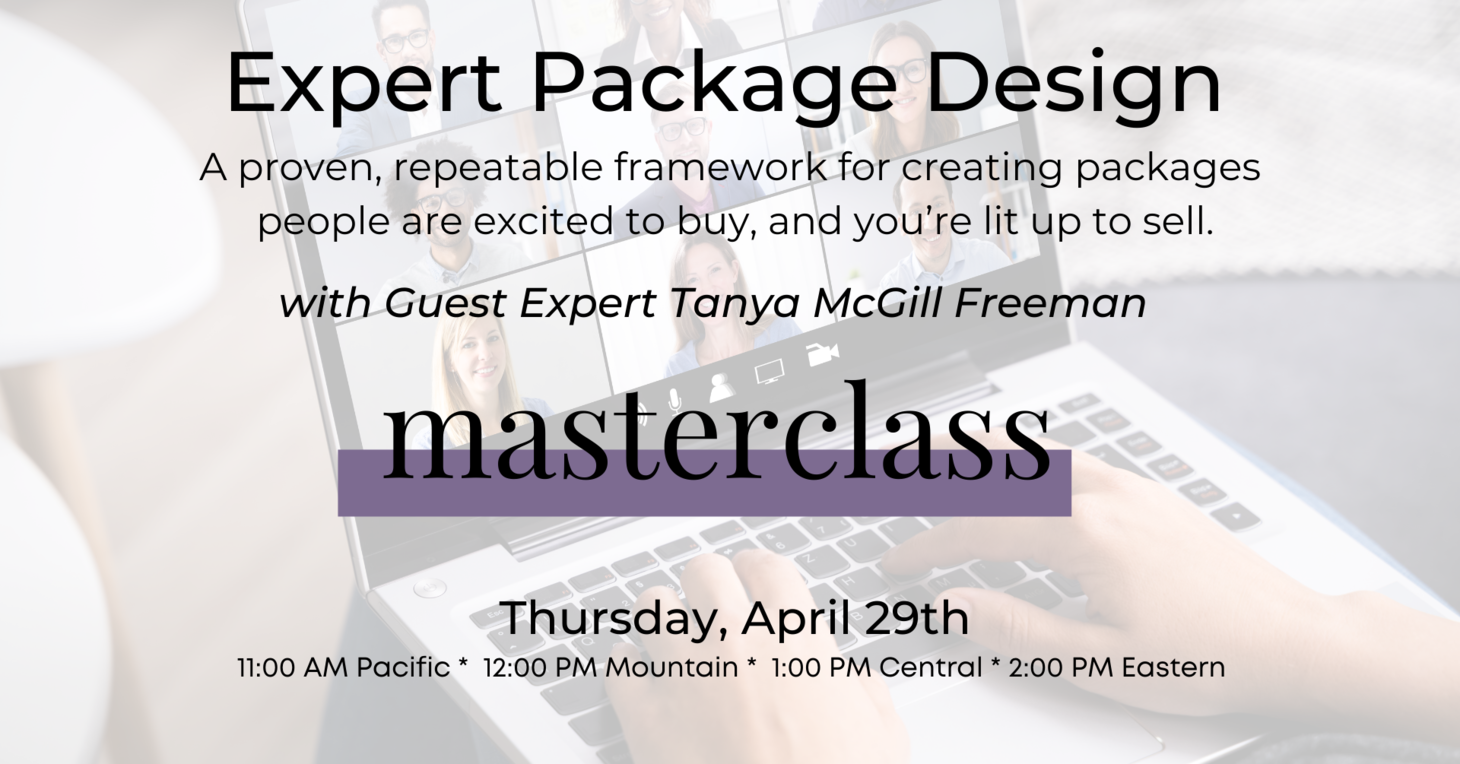 April 29th l Experts Package Design with Tanya McGill Freeman