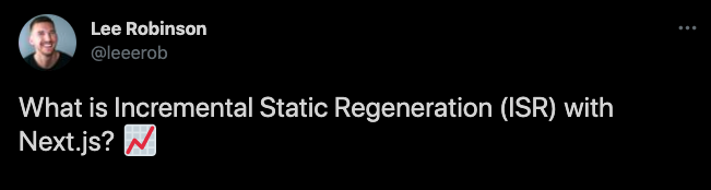 "Nextjs'de Incremental Static Regeneration (ISR) nedir?