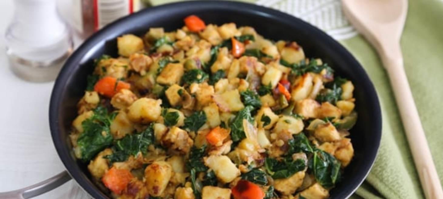 Skillet Potato and Tempeh Hash