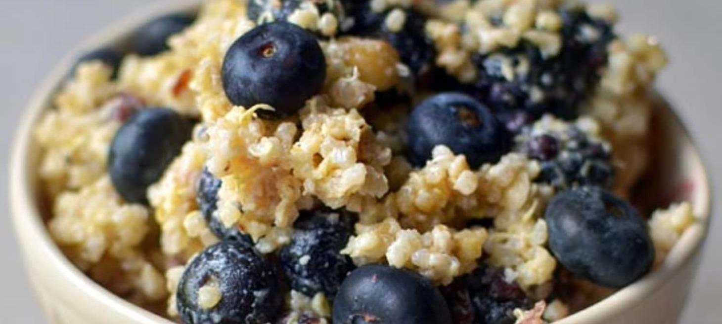 Recipe: Breakfast Grain Salad with Blueberries, Hazelnuts & Lemon | Kitchn