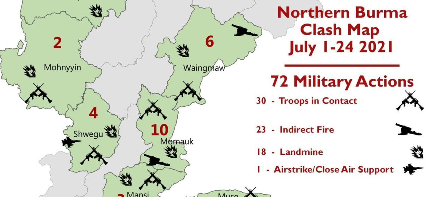 Burma Army Attacks Continue to Upend Life in Kachin and Northern Shan States: Attack Counts for June and July