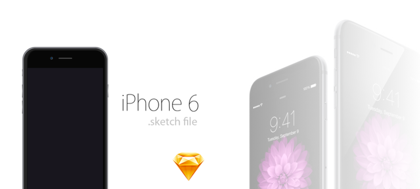 iPhone 6 Sketch Freebie