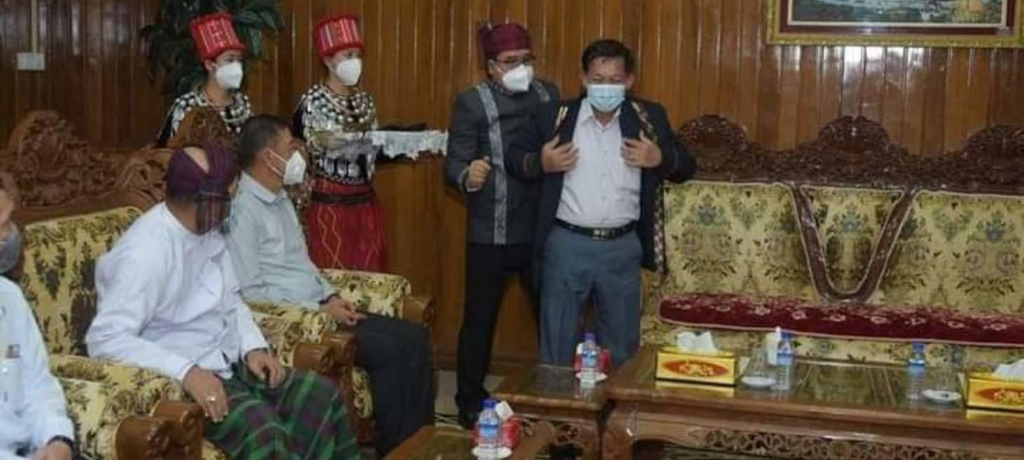 Myanmar Coup Leader Met by Protests in Kachin State