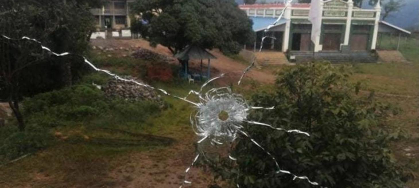 Junta artillery shells destroy homes, damage church in Mindat