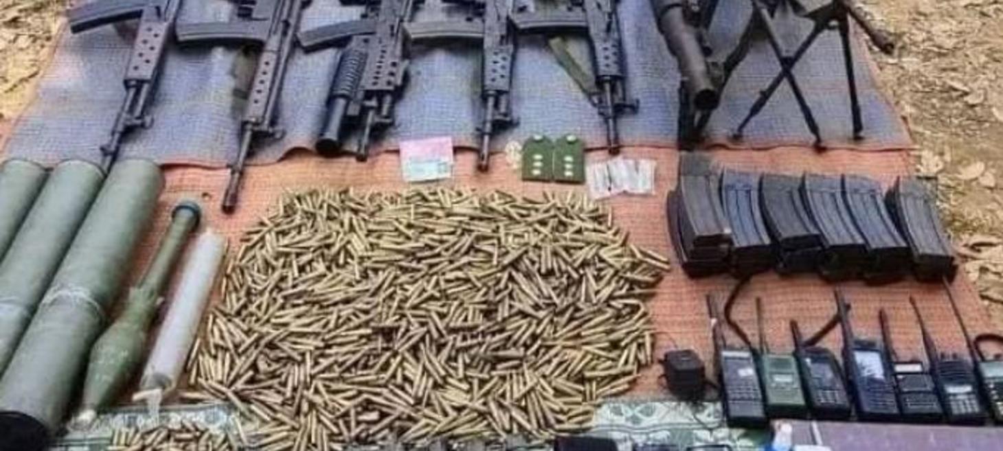 Large number of firearms and ammunition seized in Mandalay region