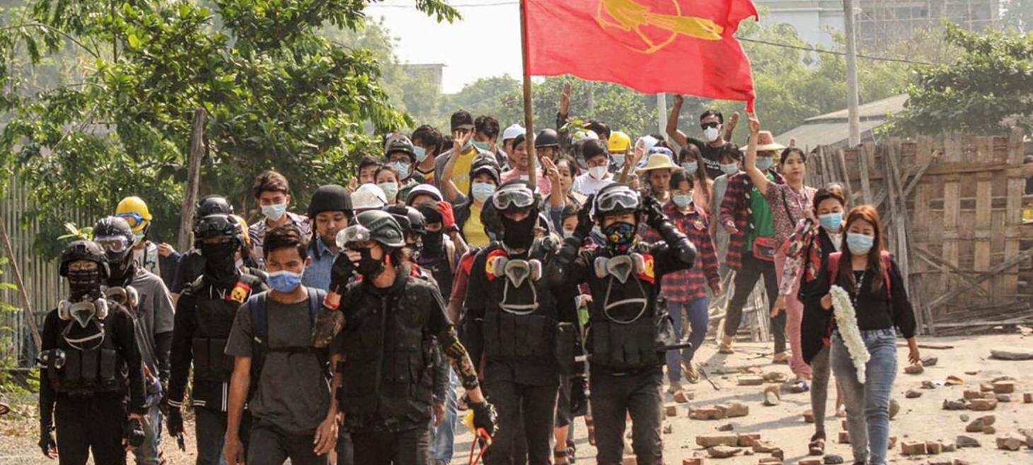 Myanmar army helicopter attacks ‘force thousands to flee’