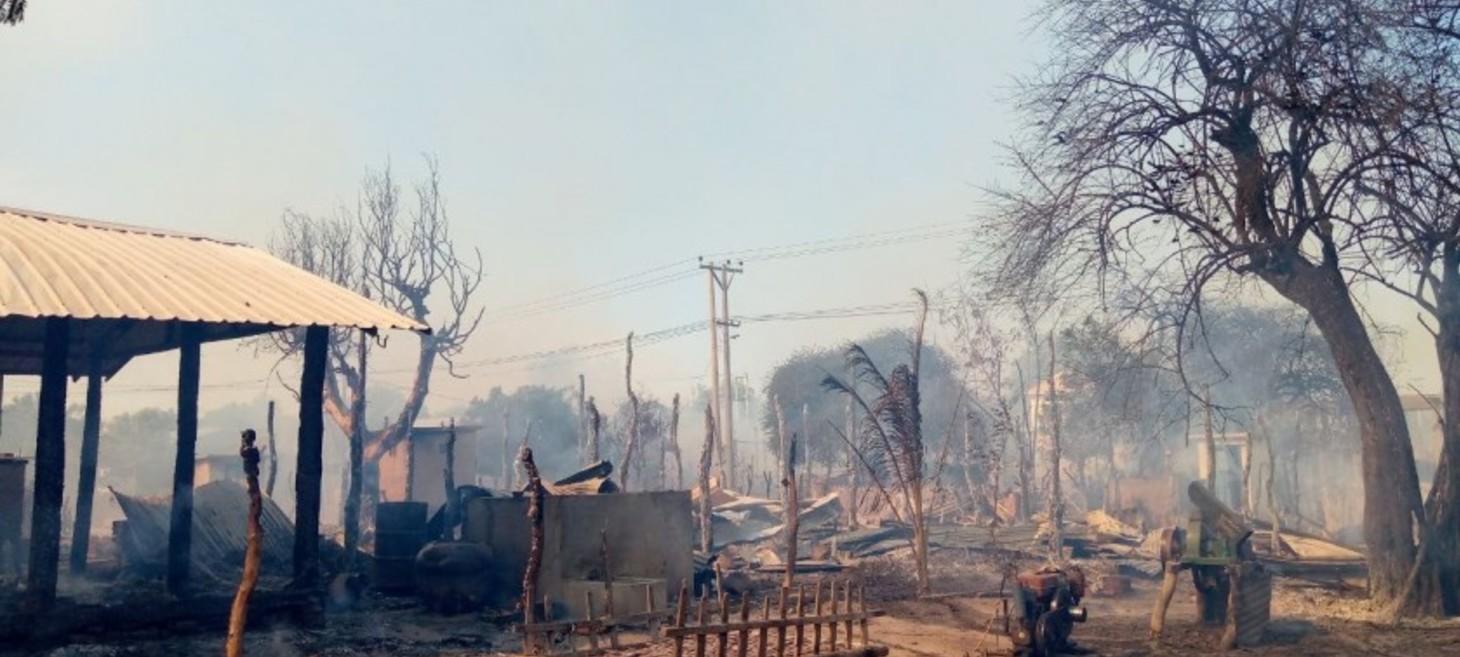 Myanmar military torches 100 homes in Sagaing Region village