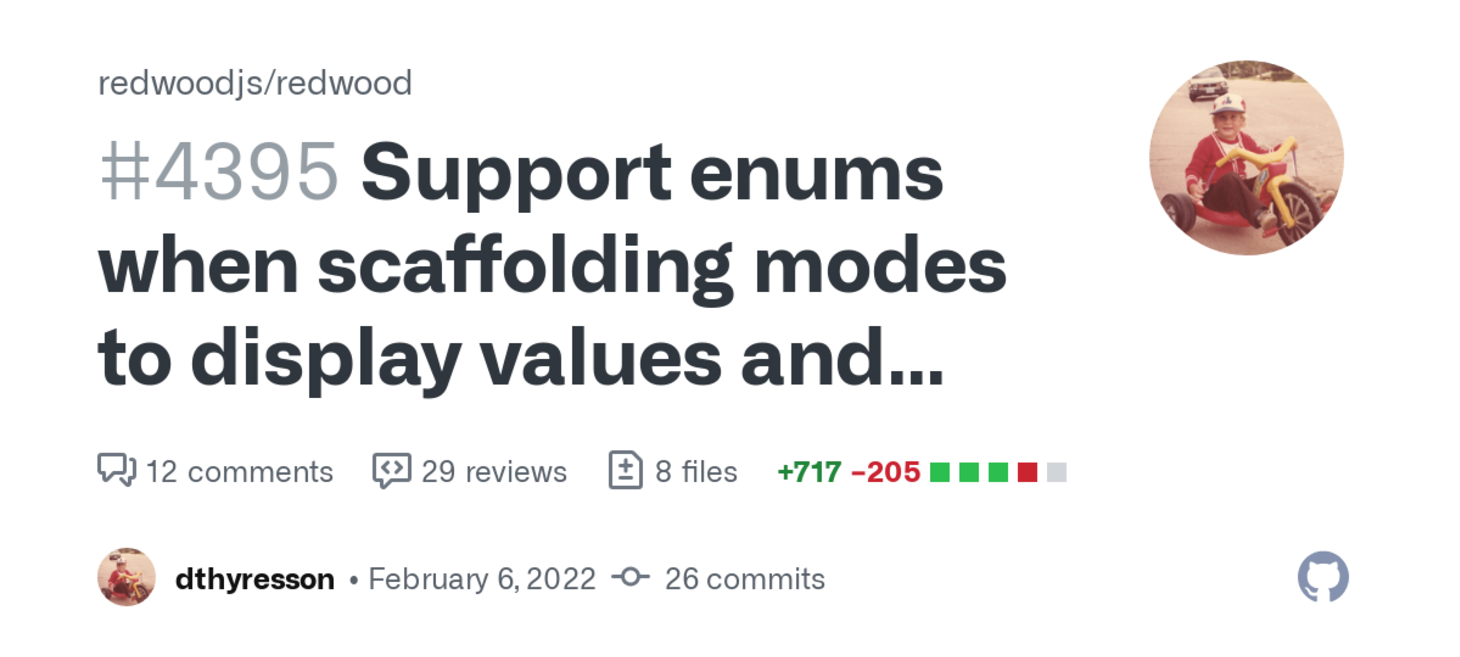 Scaffold Support for Enums and Relations