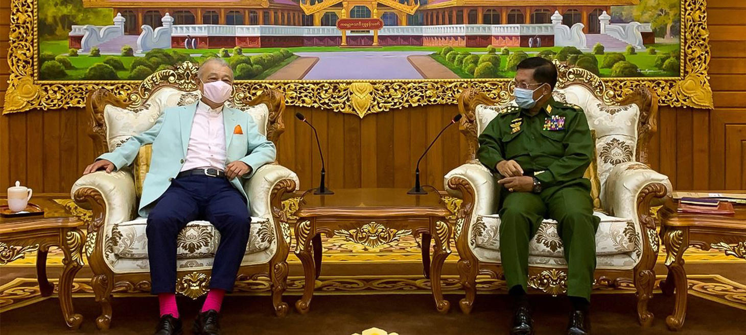 Hun Sen Asks Japanese Envoy to Work With ASEAN on Myanmar Crisis