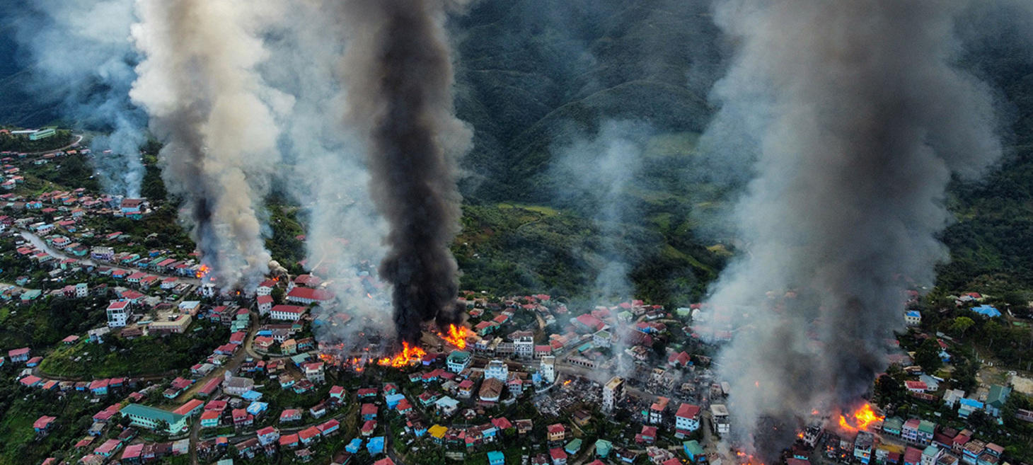 Myanmar military destroy over 47 churches in 2 predominantly Christian states, rights groups say