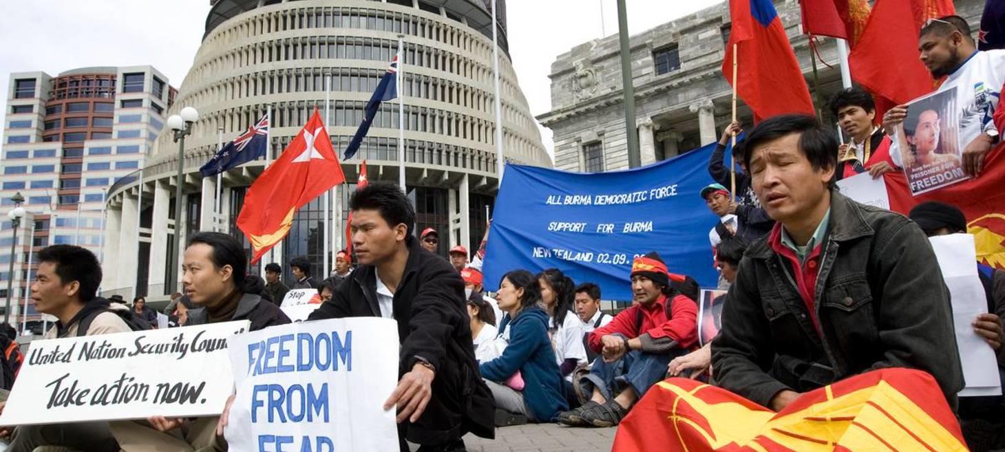Myanmar democracy activists in NZ fundraise for weapons to help in fight with military junta