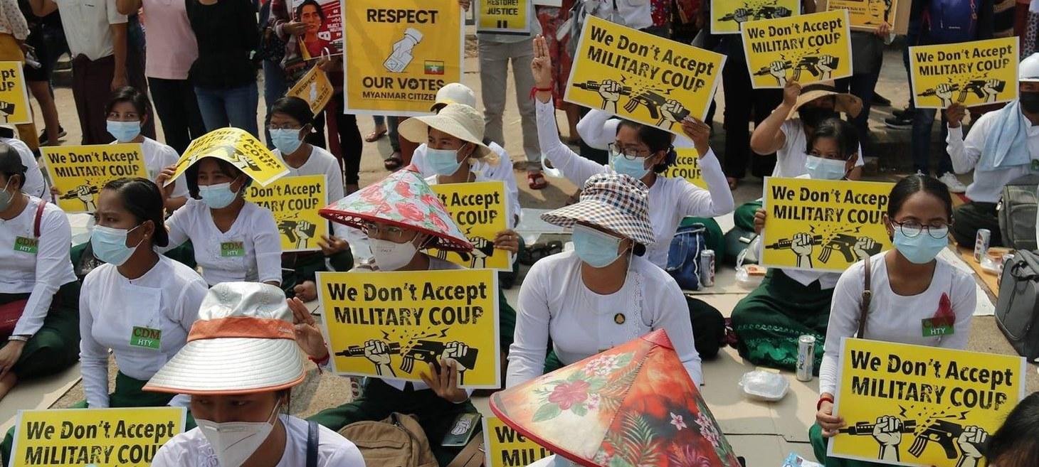 As many as 15 anti-regime teachers arrested in Myanmar