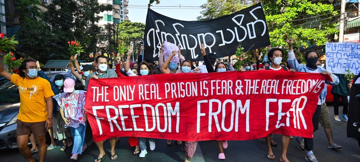 Yangon Protesters Seized in Myanmar Junta Crackdown