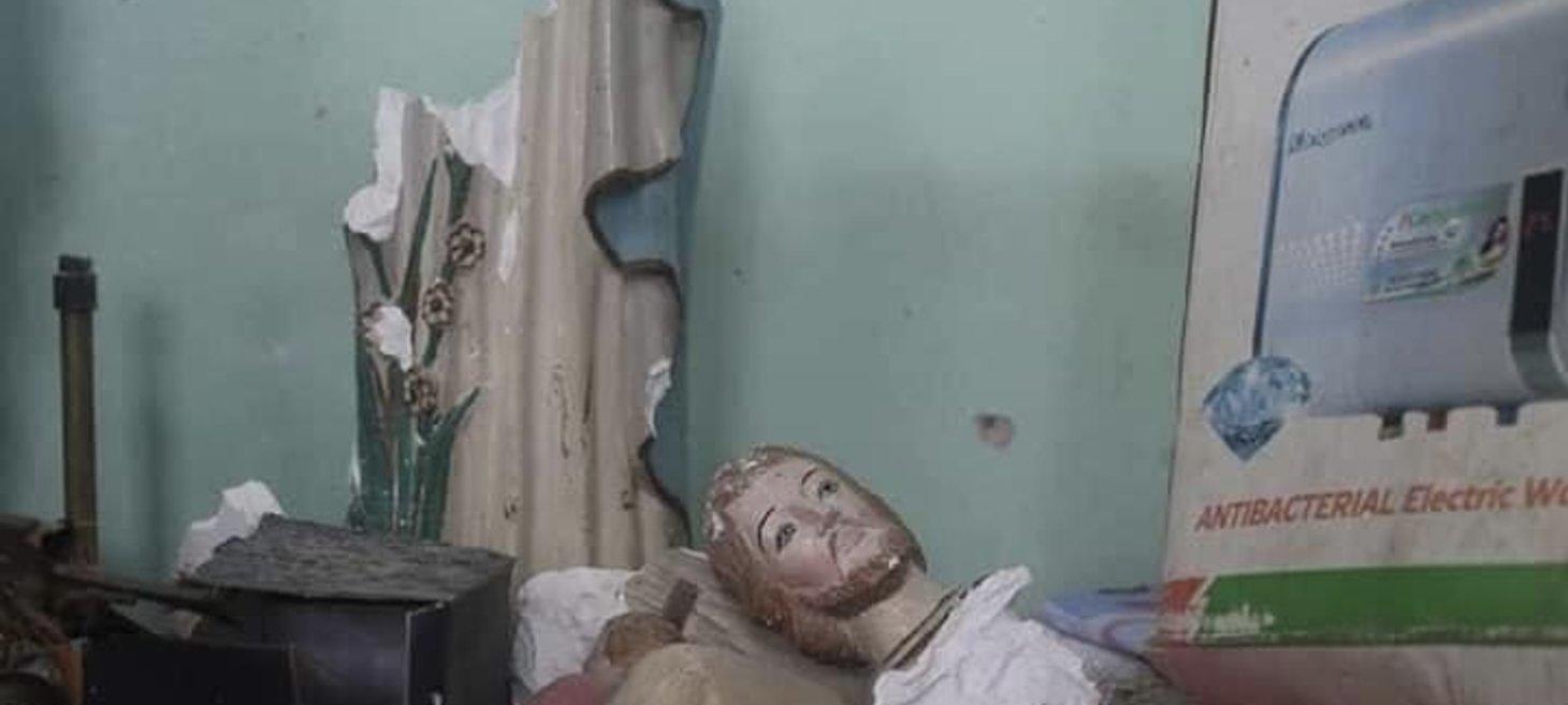 Myanmar's soldiers used church as kitchen, laid land mines